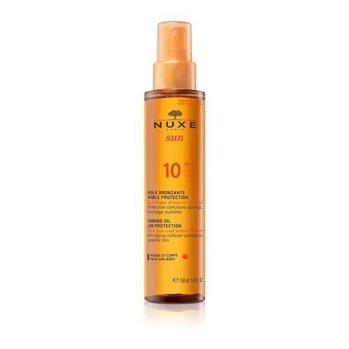 Nuxe Sun Tanning Oil for Face and Body SPF10 150 ml